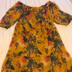 Women’s Floral Print Scoop Neck Dress
